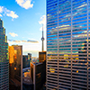 Aerial view of Toronto Downtown Core