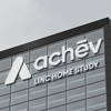 Concept: mock up of a building with Achev LINC logo
