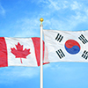 Canada and South Korea flags