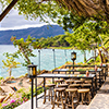 Lake Apoyo, Granada, Nicaragua. February 2018. A typical view from a bar on Apoyo lake Nicaragua